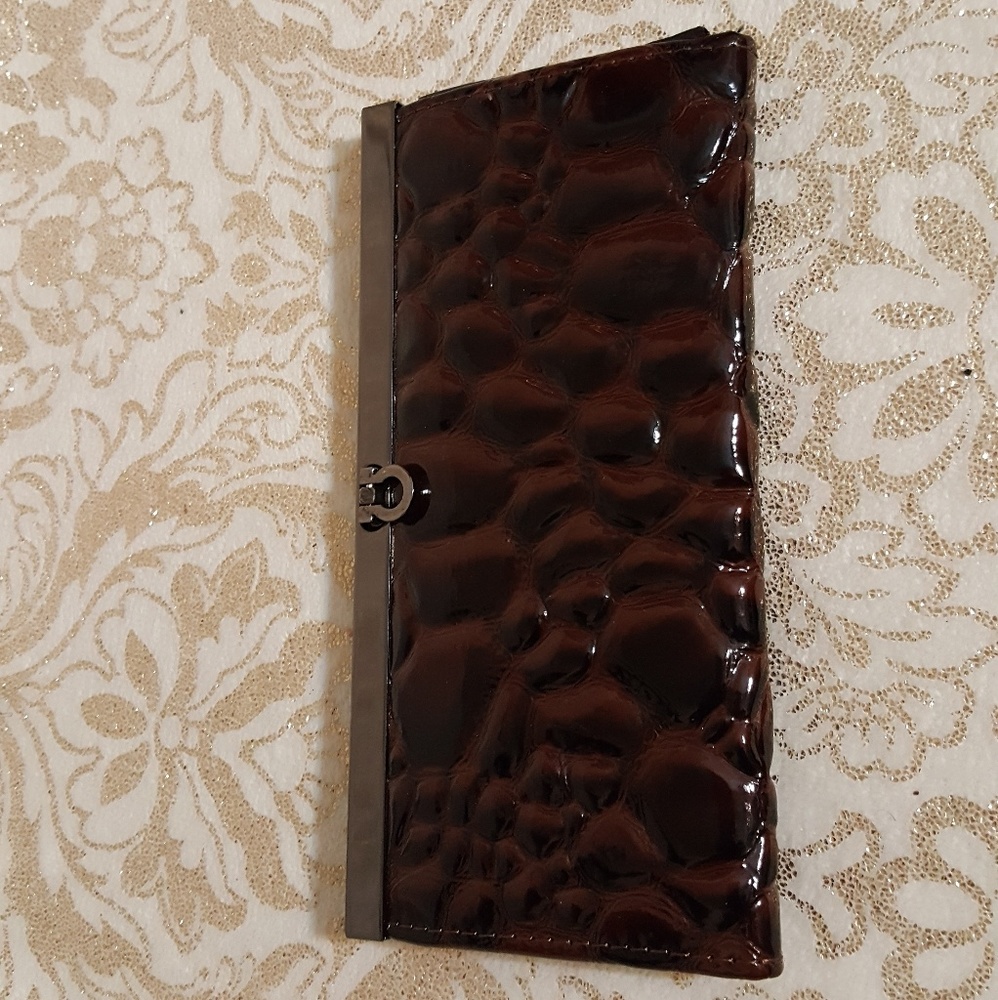 Brown textured wallet